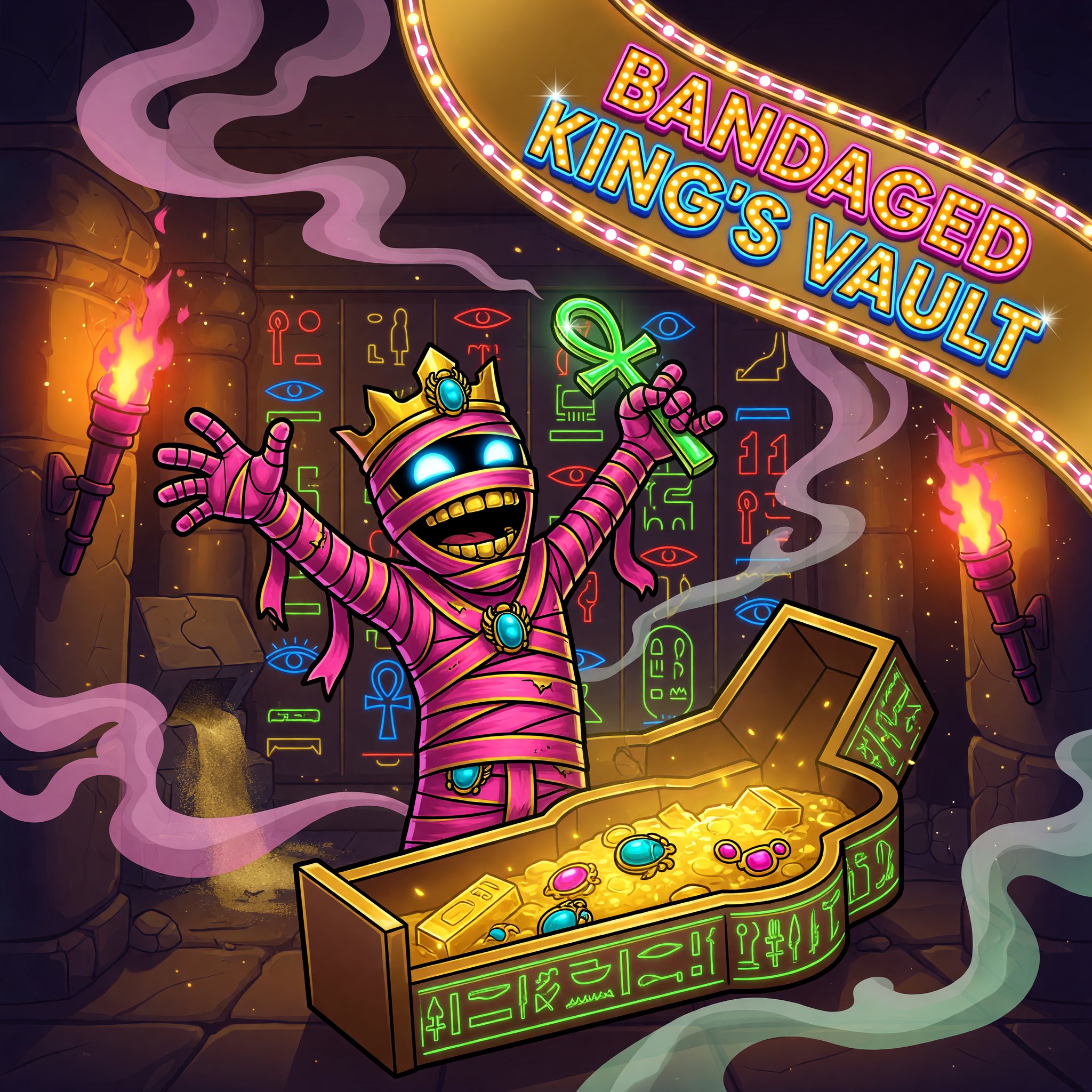 Bandaged King's Vault — Mummy's Vault themed free-play slot game