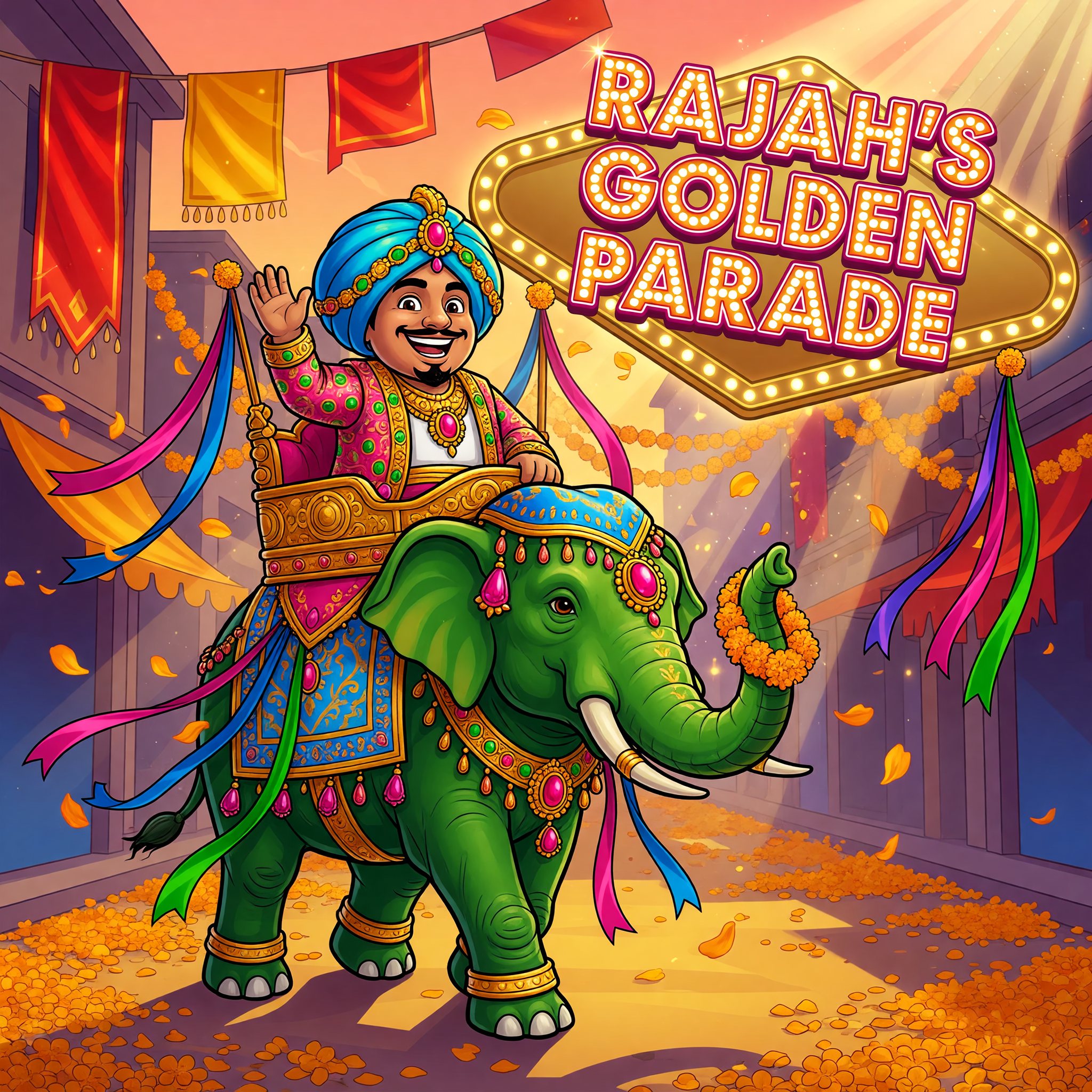 Rajah's Golden Parade — Parade themed free-play slot game