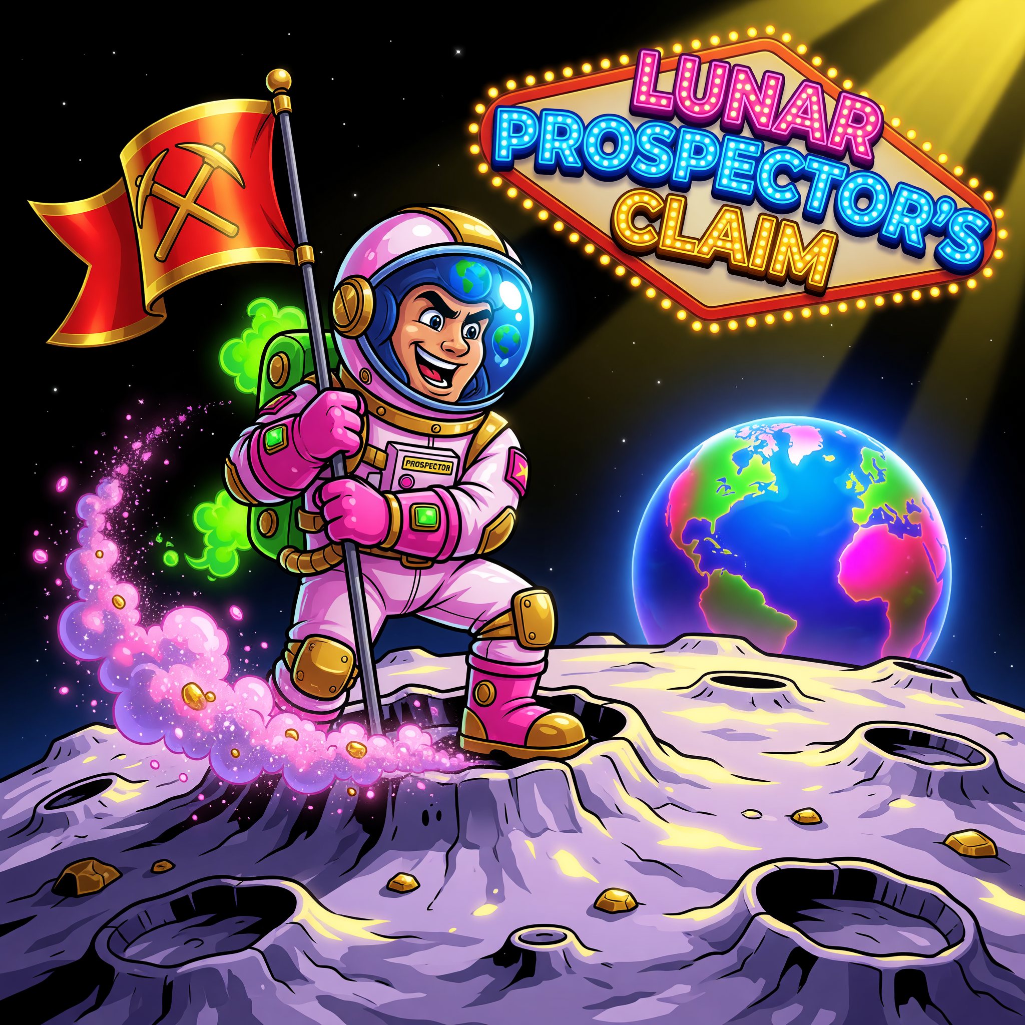 Lunar Prospector's Claim — Moon Rush themed free-play slot game