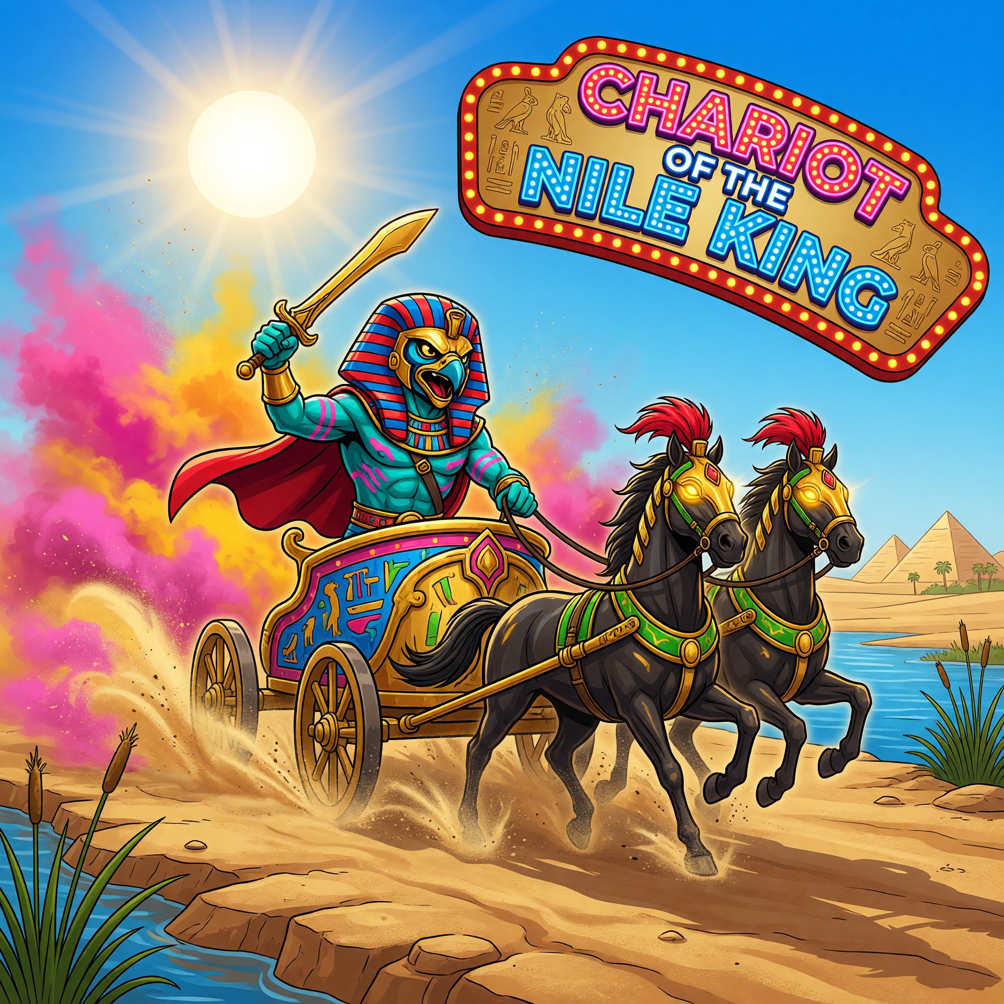 Chariot of the Nile King — Pharaoh themed free-play slot game