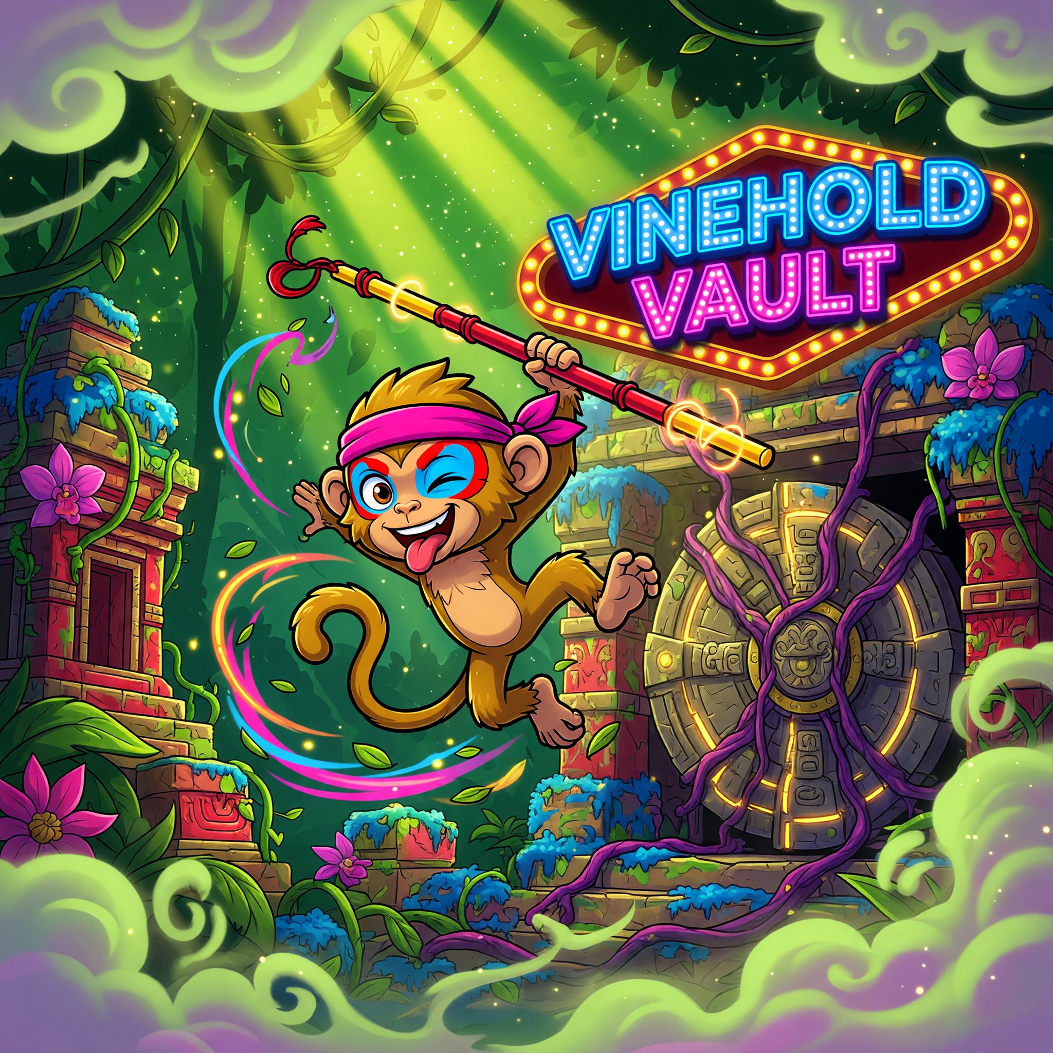 Vinehold Vault — Jungle Vault themed free-play slot game